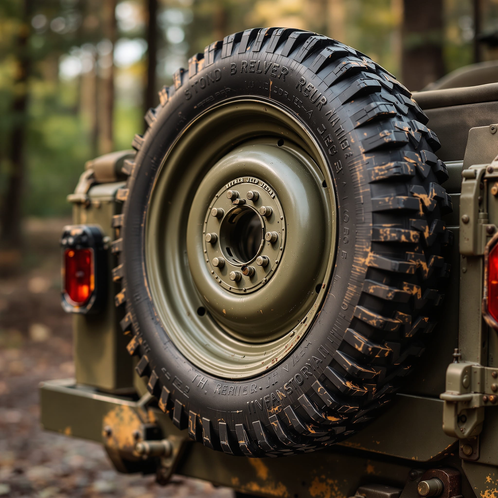 Vintage military jeep